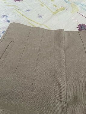 Zara Beige-Taupe Tailored Skirt